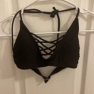 black bikini top